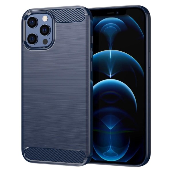 Carbon Flex iPhone 12 Pro Max skal - Blå Blå