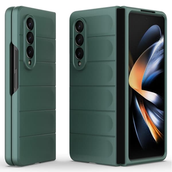 Blødt grebsformet Samsung Galaxy Z Fold4 cover - Grøn Green