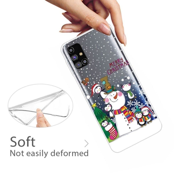 Christmas Samsung Galaxy M51 etui - pingviner White