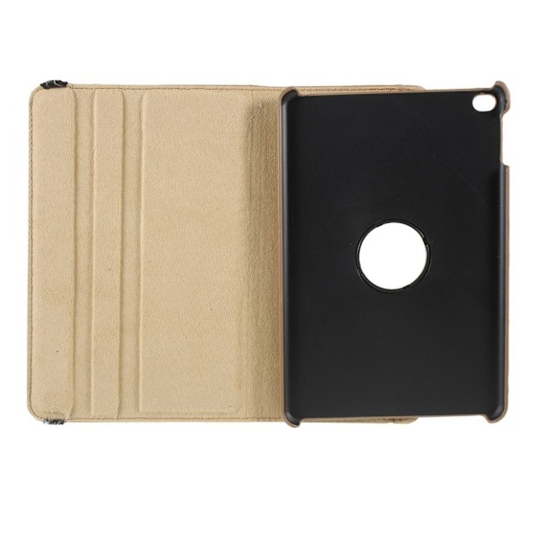 iPad Mini (2019) Litchi Skinnetui - Gull Gold