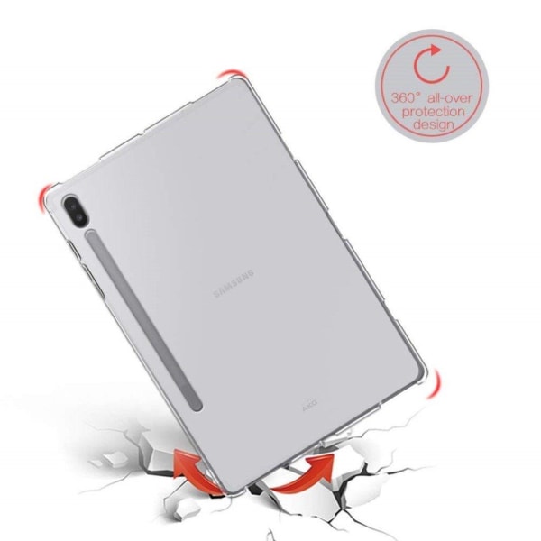 Samsung Galaxy Tab S6 kristallklart flexibelt matt fodral Transparent