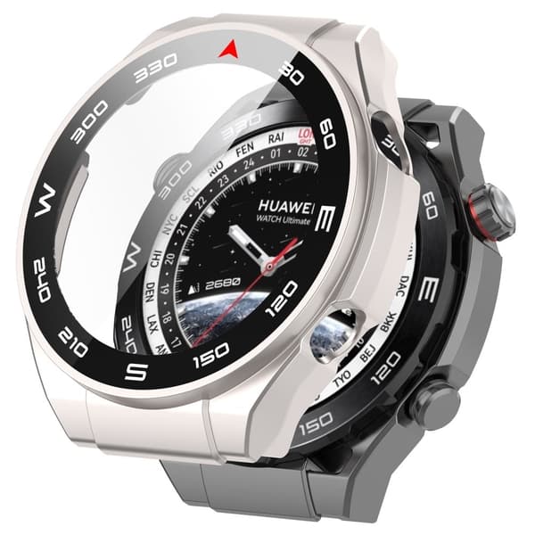 Huawei Watch Ultimate-deksel med herdet glass - Stjernelys White
