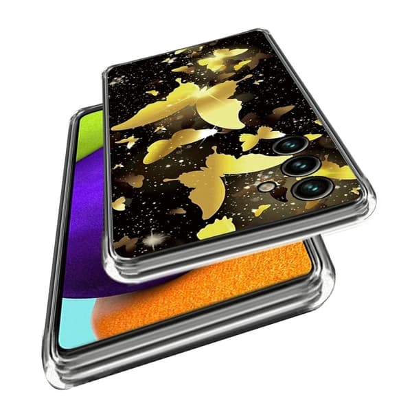Deco Oppo A15 deksel - Speilkatt Silver grey