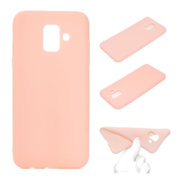 Samsung Galaxy A6 (2018) mobilskal silikon matt - Rosa Rosa
