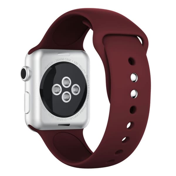 Apple Watch Series 4 40mm silikoneurrem - vinrød Red