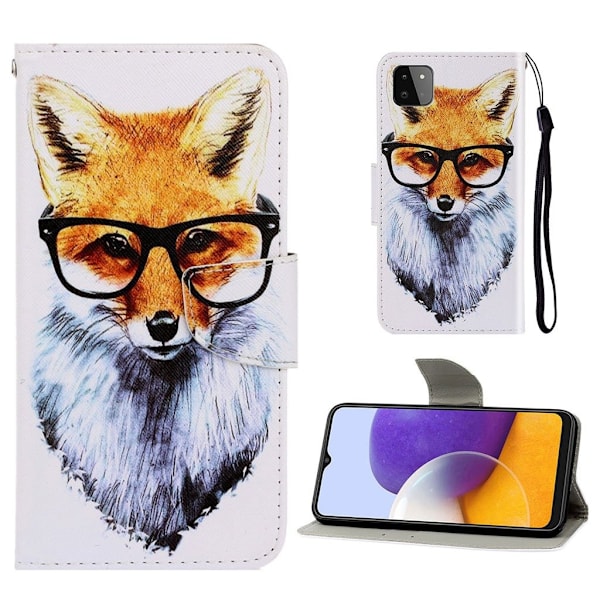Wonderland Samsung Galaxy A22 5G fodral -Silver/Grå Silvergrå