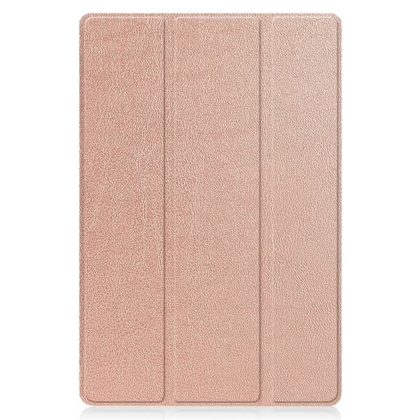 Huawei MatePad 11 (2021) trefoldig flip-etui i PU-lær - Rose Gull Pink