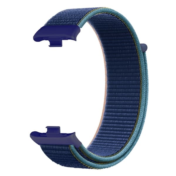 Xiaomi Smart Band 8 Pro / Redmi Watch 4 Nylon Loop Klockarmband Andningsbart Sportband - Mörk Marinblå Blå