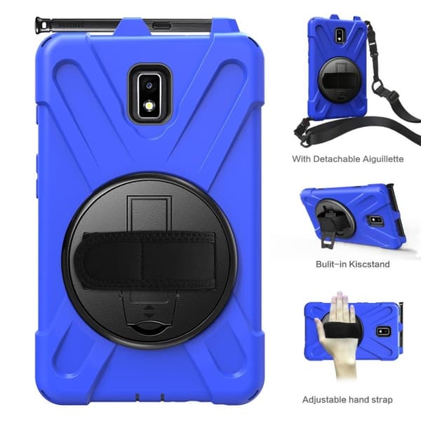 Samsung Galaxy Tab Active 2 X-Shape combo deksel  - Blå Blue