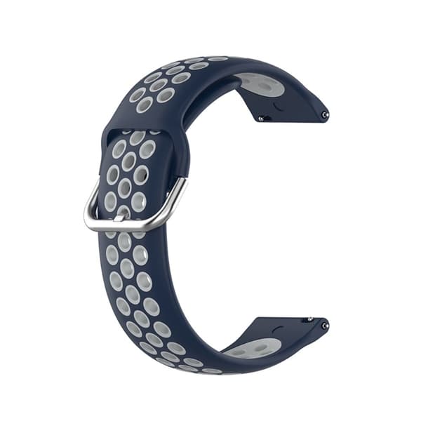 Ticwatch GTX / Pro tofarget klokkerem i silikon - Midnattsblå / Grå Blue