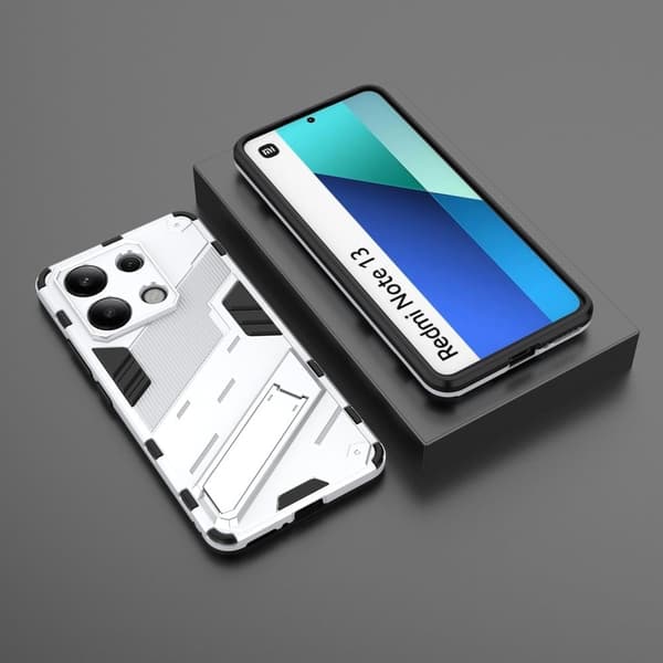 Stötsäkert Xiaomi Redmi Note 13 4G skal med modernt utseende - Vit Vit