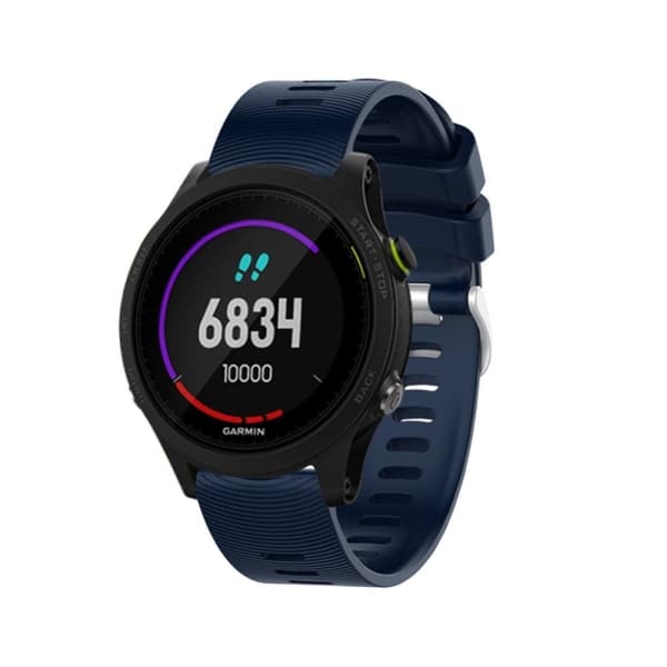 Garmin Forerunner 245 enkel silikone urrem - Mørkeblå Blue