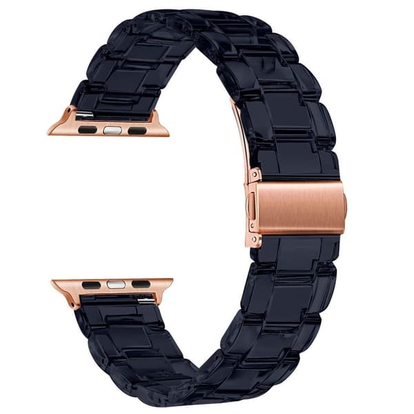 Apple Watch 40mm resin multi-color style urrem - Mørkeblå Blue