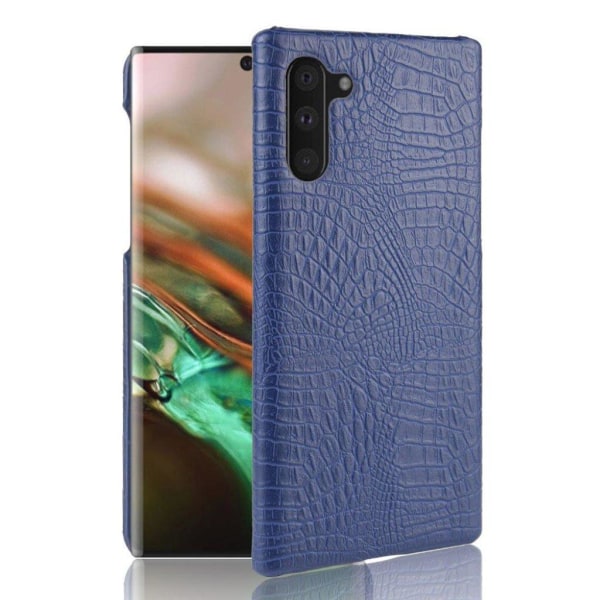 Croco Samsung Galaxy Note 10 kuoret - Sininen Blue