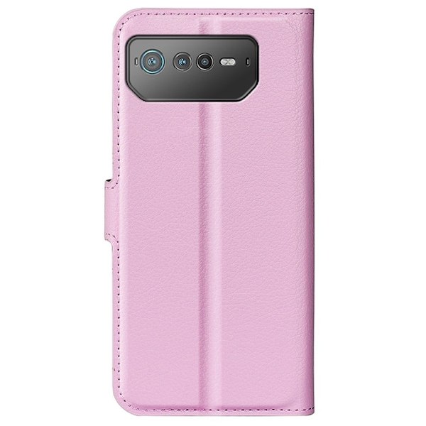 Klassisk ASUS Rog Phone 6 Flip Etui - Lyserød Pink