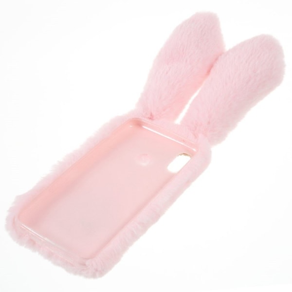 Fluffy Rabbit Huawei P20 Lite skal - Rosa Rosa