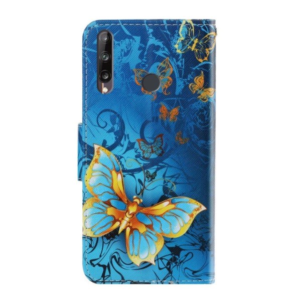 Wonderland Huawei P40 Lite E flip etui - Sommerfugle Multicolor