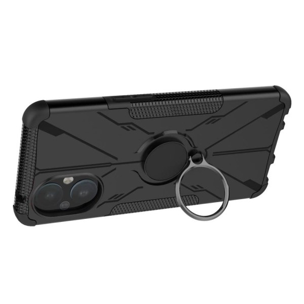 Kickstand-skydd med magnetiskt ark för OnePlus Nord N20 5G - Svart Svart