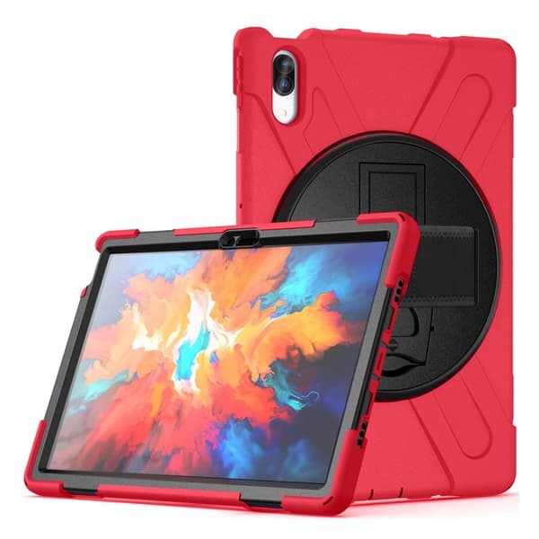 Lenovo Tab P11 Pro 360 roterbart kickstand + silikonfodral - Röd Röd