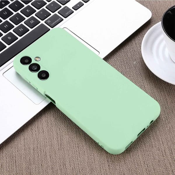 Matte Liquid silikone cover til Samsung Galaxy A14 - Grøn Green