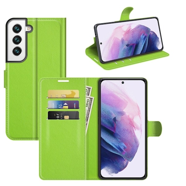 Classic Samsung Galaxy S22 Plus Flip Suojakotelo - Vihreä Green