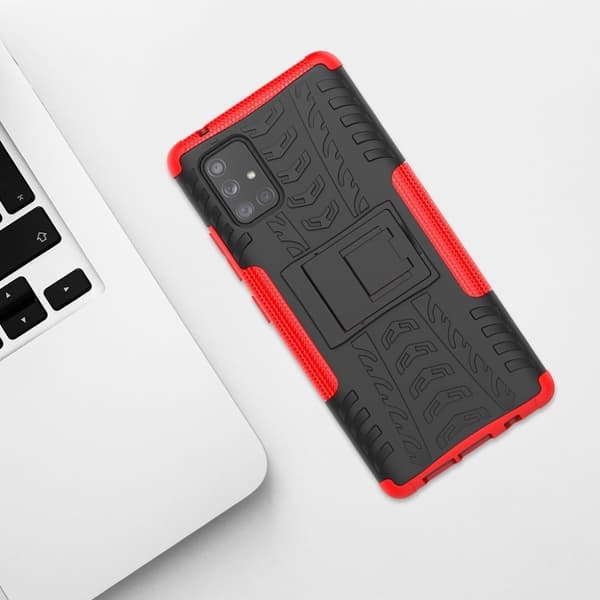 Offroad Samsung Galaxy A71 5G deksel - Svart / Rød Black