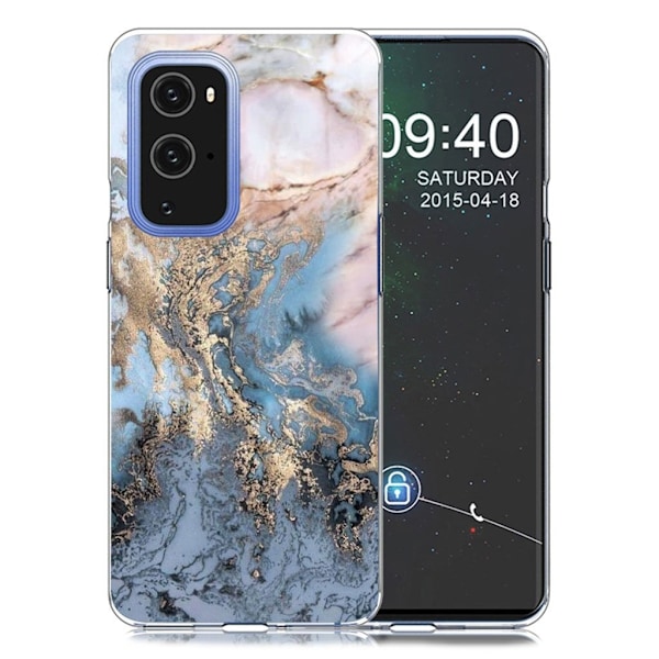 Marble design OnePlus 9 Pro kotelot - Sinertävän Kultainen Marmori Multicolor
