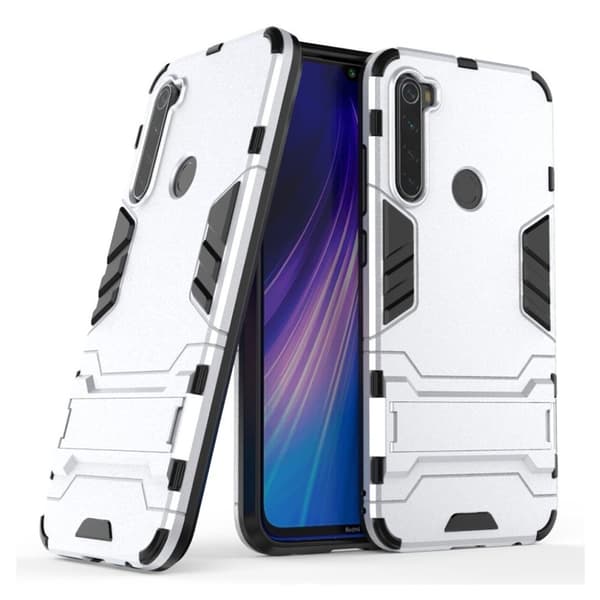 Cool Guard Xiaomi Redmi Note 8 deksel - Sølv Silver grey