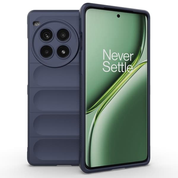 Blødt grebsformet OnePlus Ace 3 Pro cover - Mørkeblå Blue