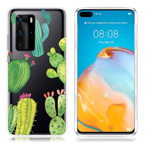 Deco Huawei P40 deksel - Kaktus Green