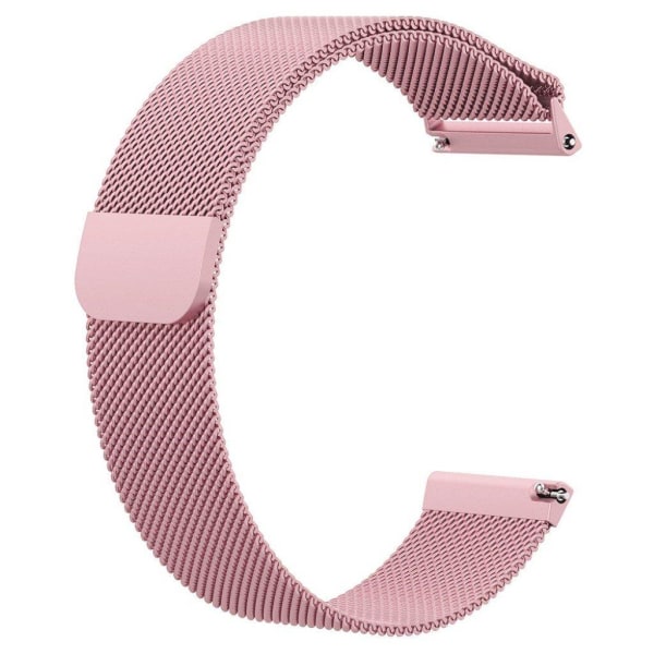 Fitbit Versa urlänk i rostfri stål meshlänk - Rosa och storlek S Rosa