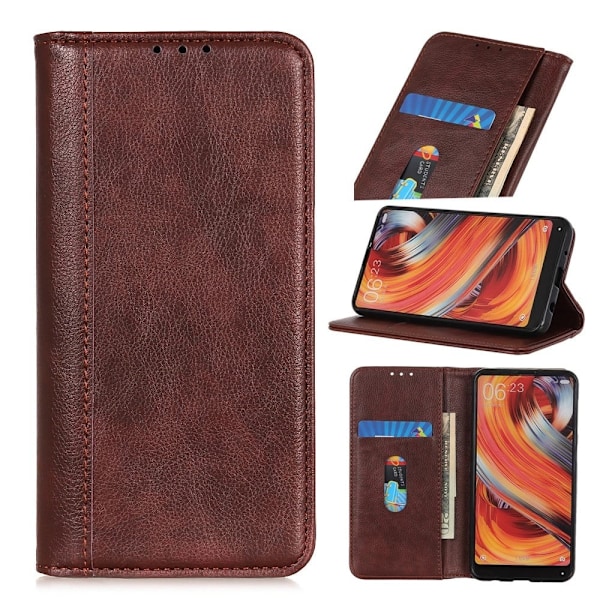 Nokia XR20 ægte læderetui med magnetisk lukning - Brun Brown