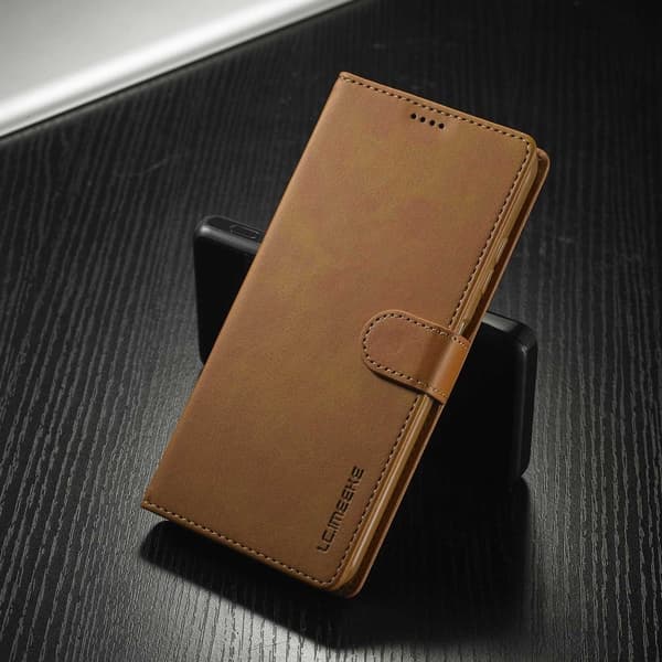 LC.Imeeke läder Samsung Galaxy A03 fodral - Brun Brun
