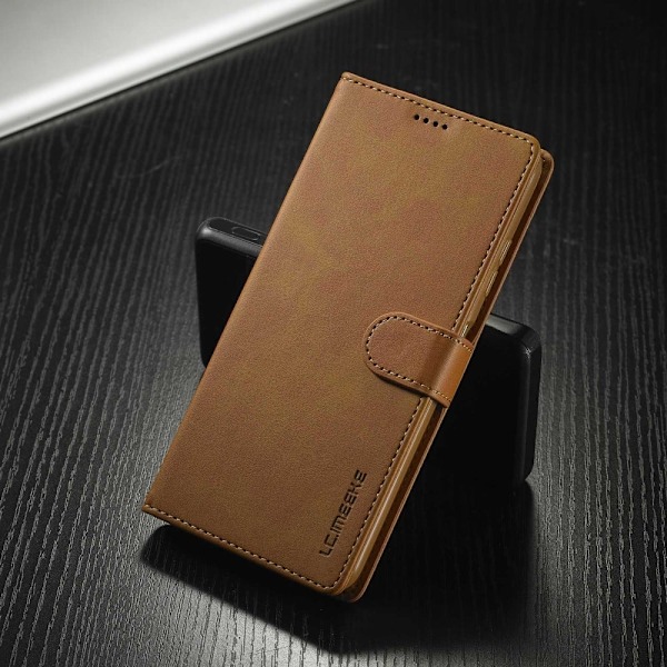 LC.IMEEKE Samsung Galaxy A03 flip case - Vaalean Ruskea Brown