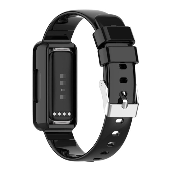 Fitbit Inspire 3 silicone watch strap with cover - Black Svart