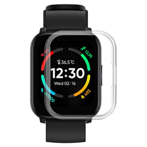 Realme TechLife Watch S100 Hard Bumpresistent Edge Protector Hollow Frame Watch Case - Transparent Transparent