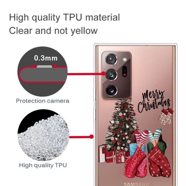 Juleveske til Samsung Galaxy Note 20 Ultra - Tre Og Gaver Green