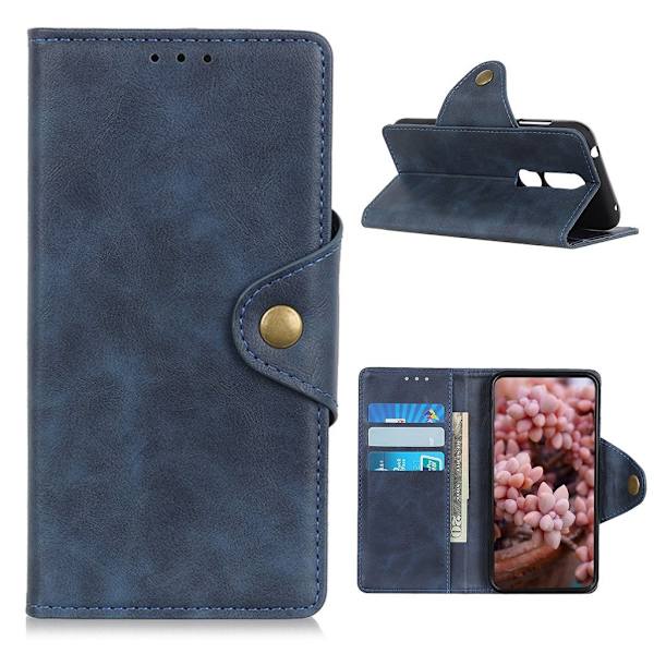 Alpha Nokia 2.4 flip etui - blå Blue