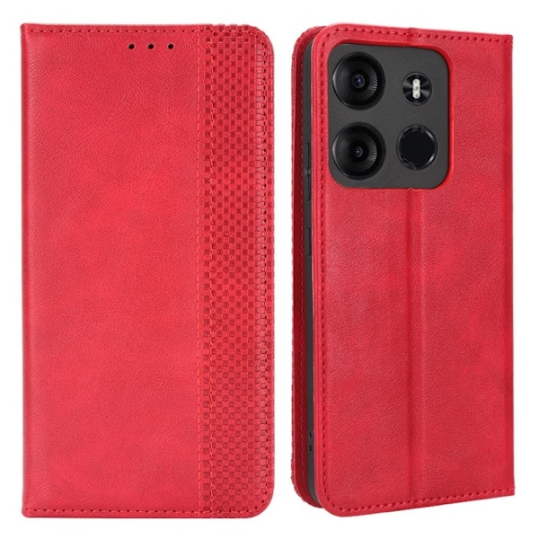 Bofink Vintage Tecno Spark Go 2023 Nahkakotelo - Punainen Red