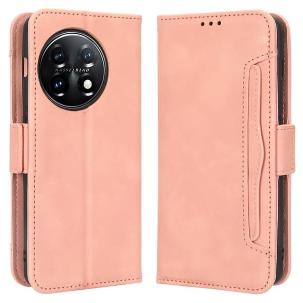 Bofink Vintage OnePlus 11 Læder Etui - Lyserød Pink