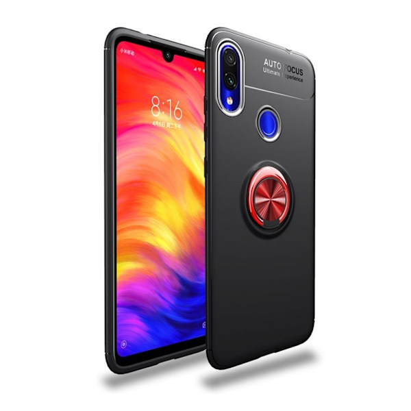 Xiaomi Redmi Note 7 rengaspidike   suojakotelo - Musta / Punainen Multicolor