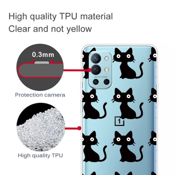 Deco OnePlus 9R skal - Svarta Katter Svart