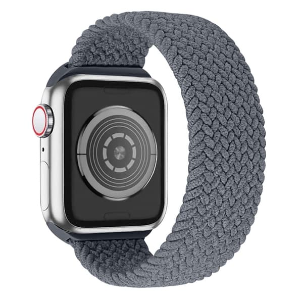 Apple Watch (41mm) elastisk urrem - Rumgrå / Størrelse: L Black
