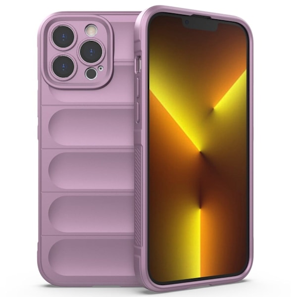 Mjukt greppformat iPhone 13 Pro Max skal - Lila Lila