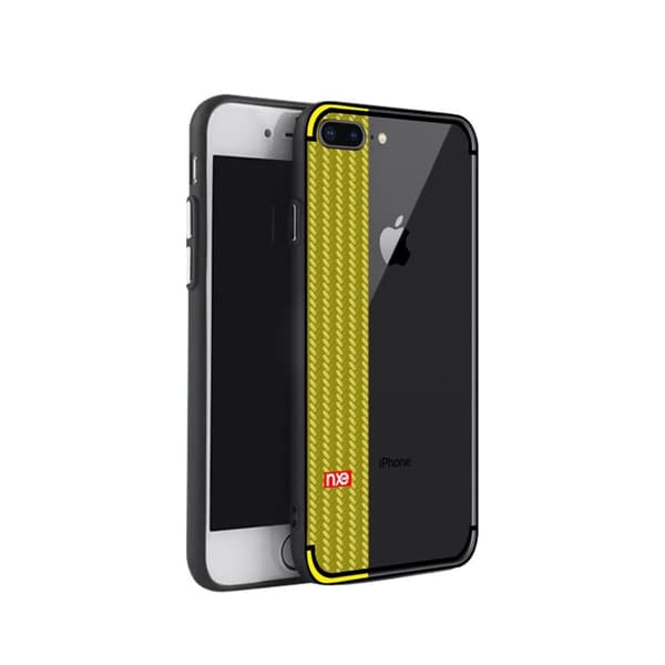 NXE iPhone 7 Plus og 8 Plus Deksel laget av plastikk og silikon - Gul Yellow