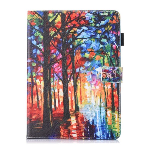 iPad (2018) kuvioitu suojakotelo - Värikäs metsä Multicolor