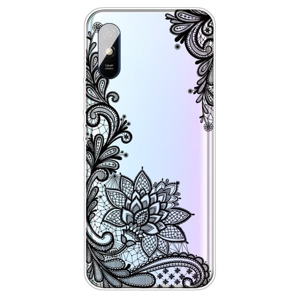 Deco Xiaomi Redmi 9A Suojakotelo - Lace Flower Black