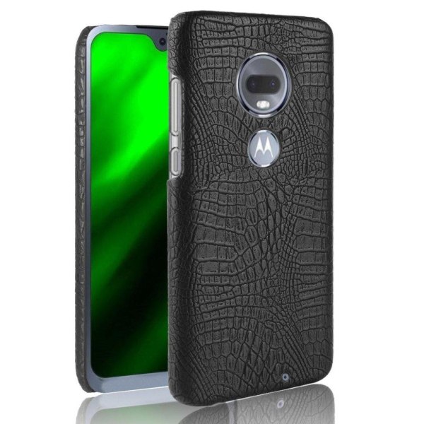 Croco Motorola Moto G7 Plus kuoret - Musta Black