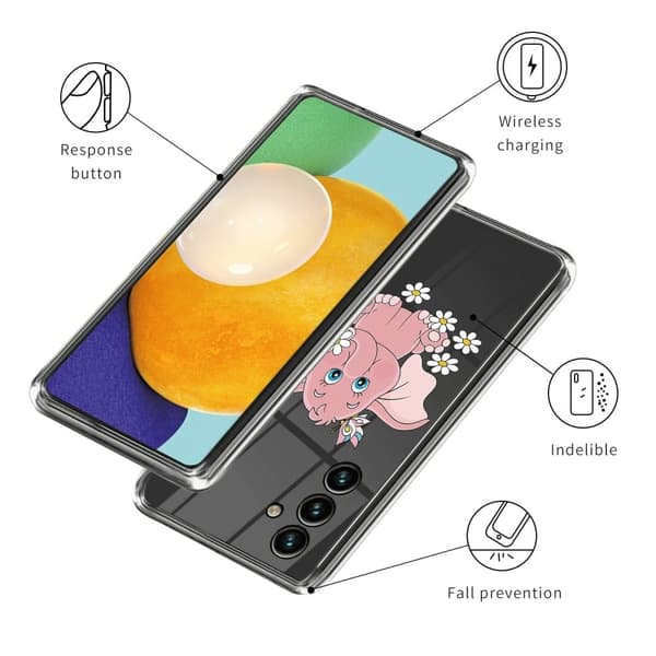 Deco Oppo A15 deksel - Rosa Elefant Pink
