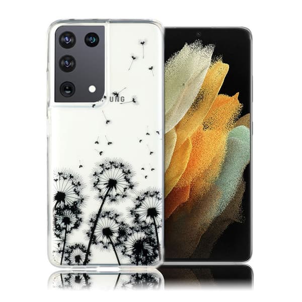 Deco Samsung Galaxy S21 Ultra Etui - mælkebøtte Black